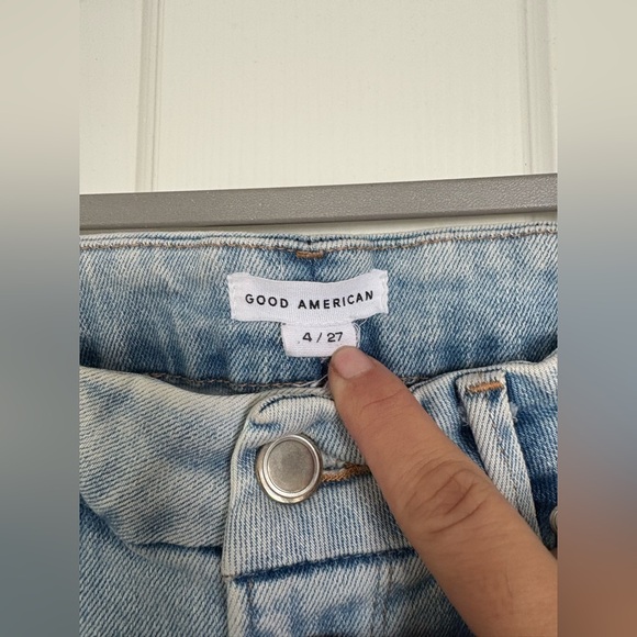 Good American Good Classic Frayed Hem jeans size 4/27 - Picture 4 of 5